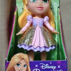 Disney Rapunzel Doll with Pink and Gold Sparkle Dress